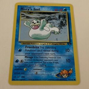 Vintage Misty's Seel Trading Card